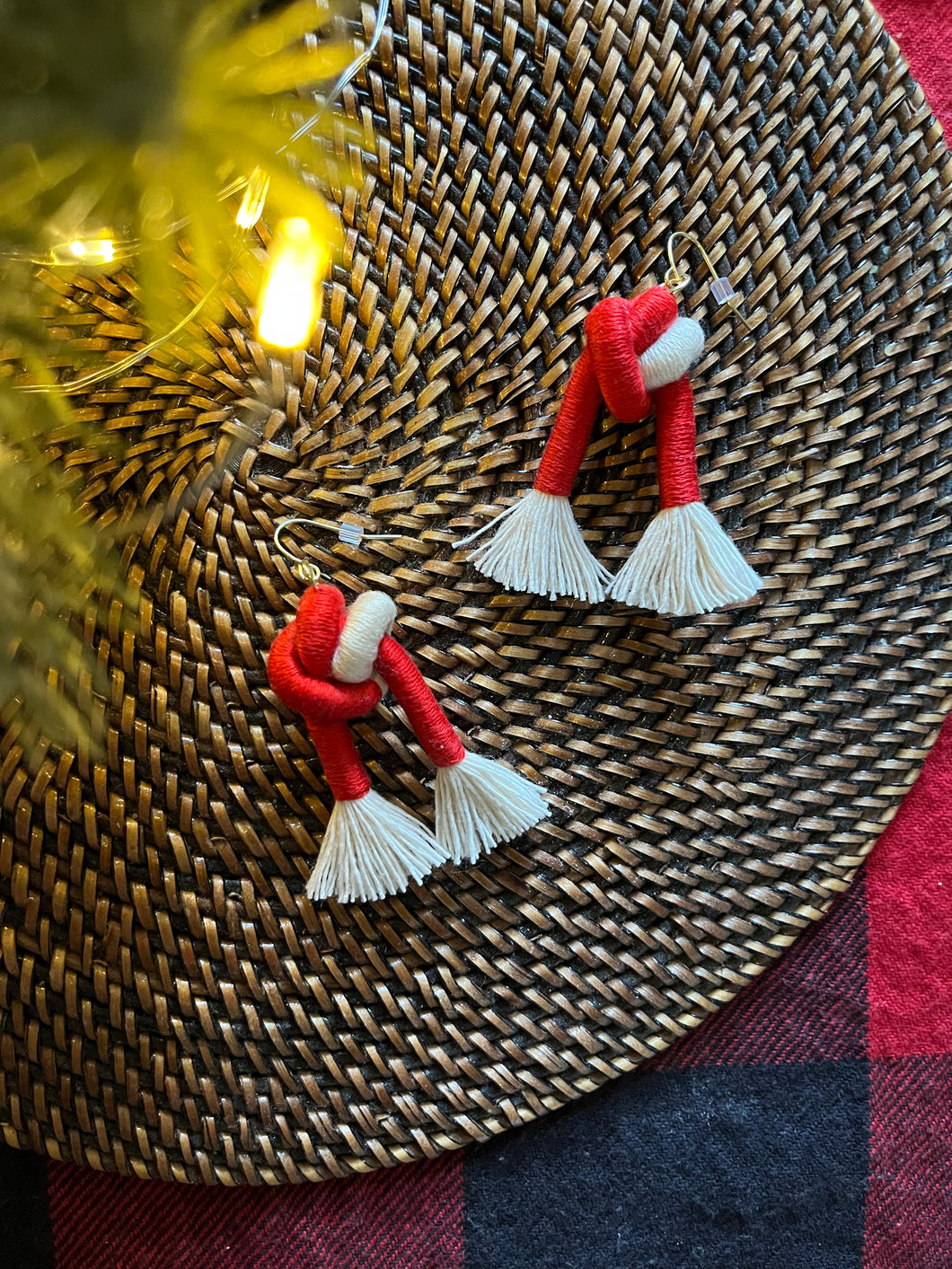 Ugat “Roots” Earrings - Christmas Stockings - Holiday Earrings